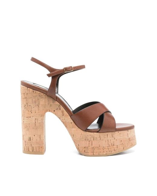 Saint Laurent Brown Sandals