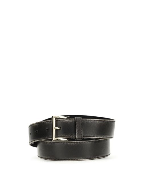 Prada Black Leather Belt