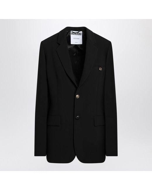 Moschino Black Single-Breasted Jacket