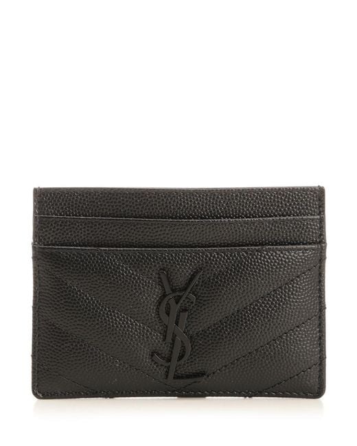 Saint Laurent Black Monogram Card Case