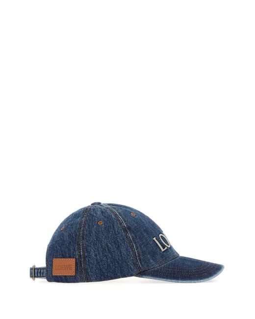 Loewe Blue Denim Baseball Cap