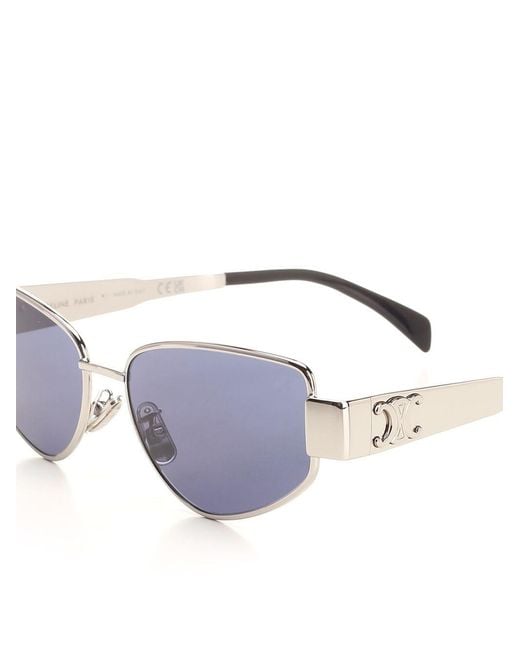 Céline White "Triomphe" Glasses