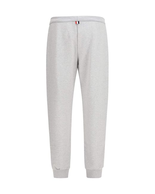 Thom Browne Black Loopback-Bar Track Pants for men