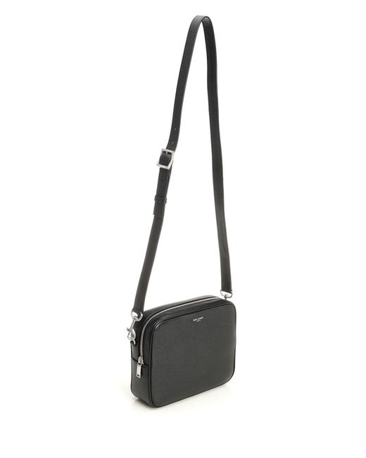 Saint Laurent Black Small Camera Bag for men