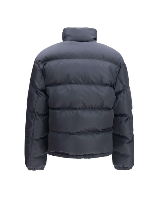 Prada Blue High-Neck Padded Jacket for men