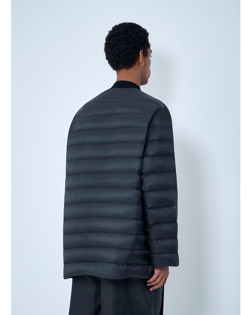 Moncler Blue Rick Owens Flight Parka Bomber Jacket