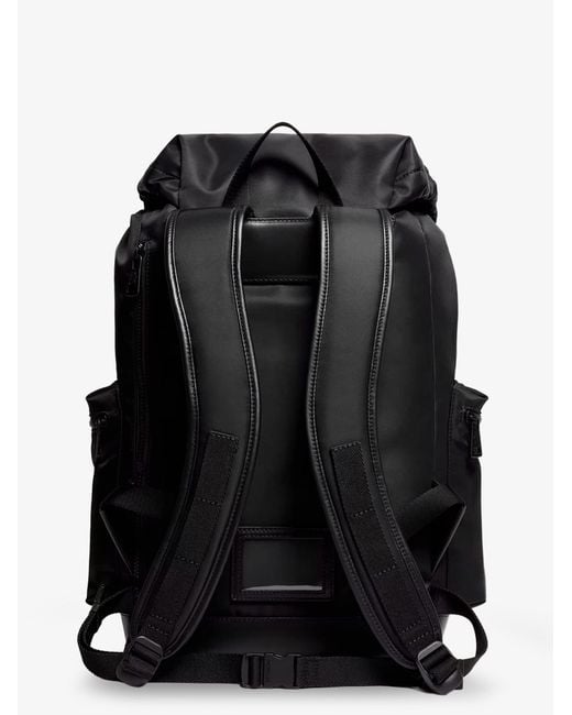 Moncler Black Kenton Drill Nylon Backpack With Logo Patch for men