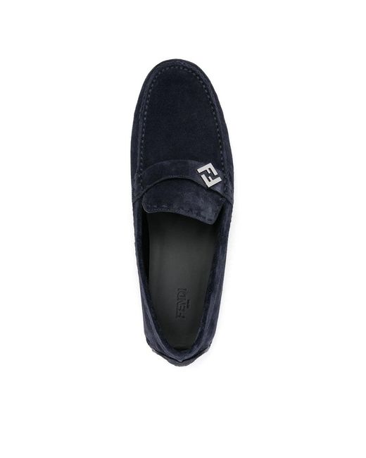 Fendi Blue Loafers for men