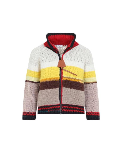 Céline Multicolor Wool Cardigan