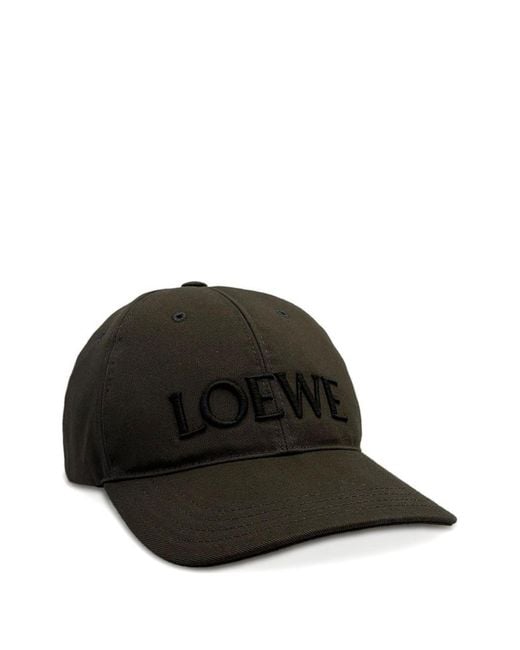 Loewe Black Futurist Cat Cotton Baseball Cap