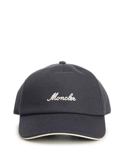 Moncler Blue Baseball Cap for men