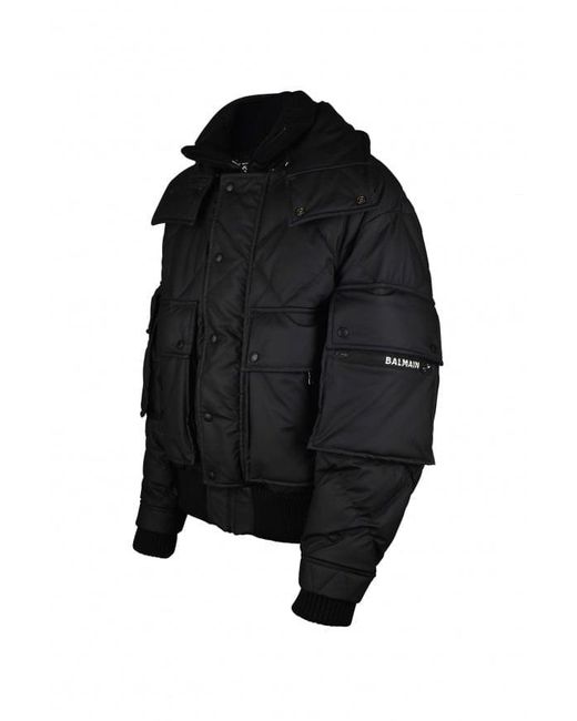 Balmain Black Down Jacket