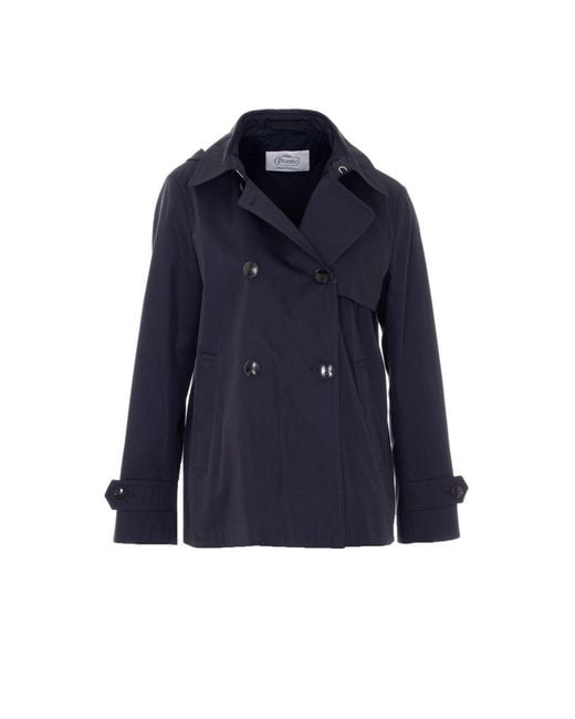 Herno Blue Waterproof Peacot