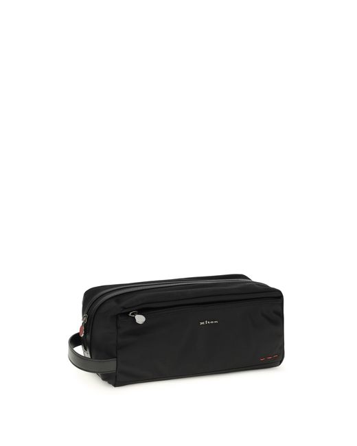 Kiton Black Beauty Case With Zip for men