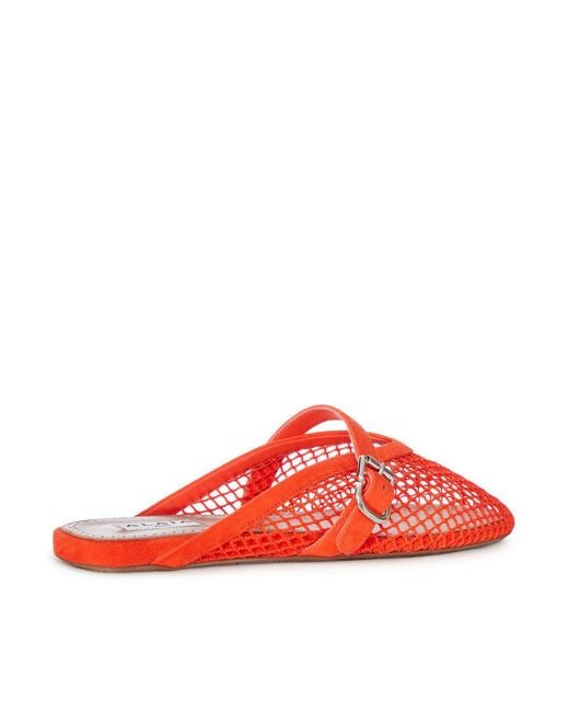 Alaïa Red Flat Mule