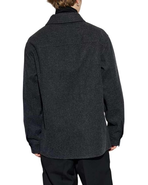 Jil Sander Blue Shirt Jacket for men