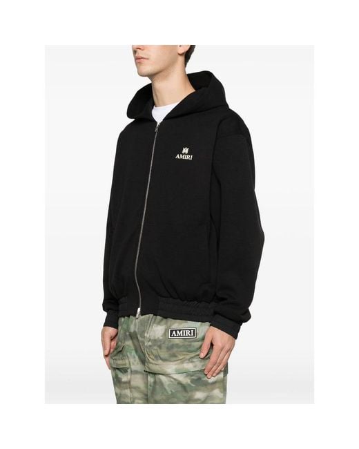 Amiri Black Zip-Throughs for men