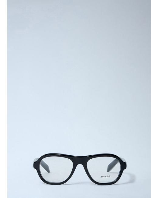 Prada Blue Rectangular Acetate Eyewear