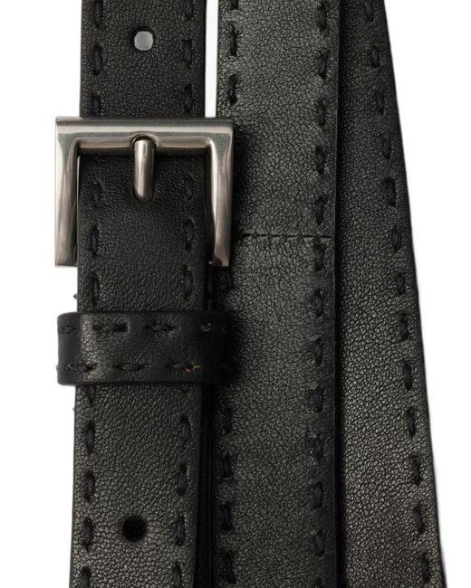 Prada Black Leather Belt