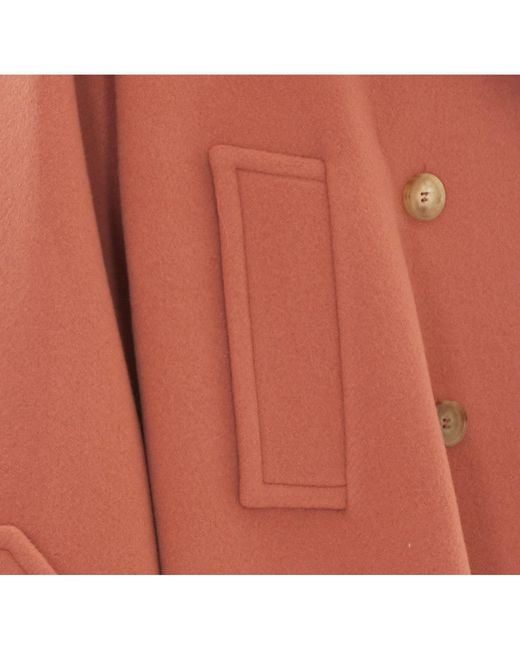 Chloé Orange Double Breasted Button Jacket