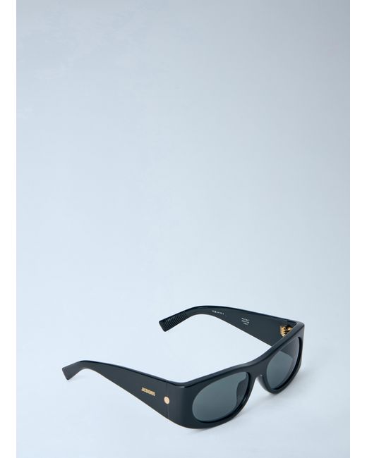 Jacquemus Black Rectangular Frame Sunglasses