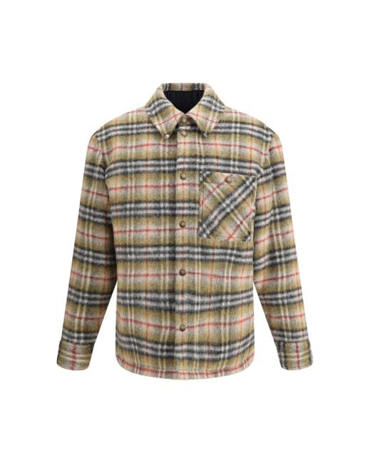 Burberry Multicolor Check Wool Jacket for men