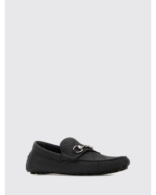 Gucci White Driver Loafers for men
