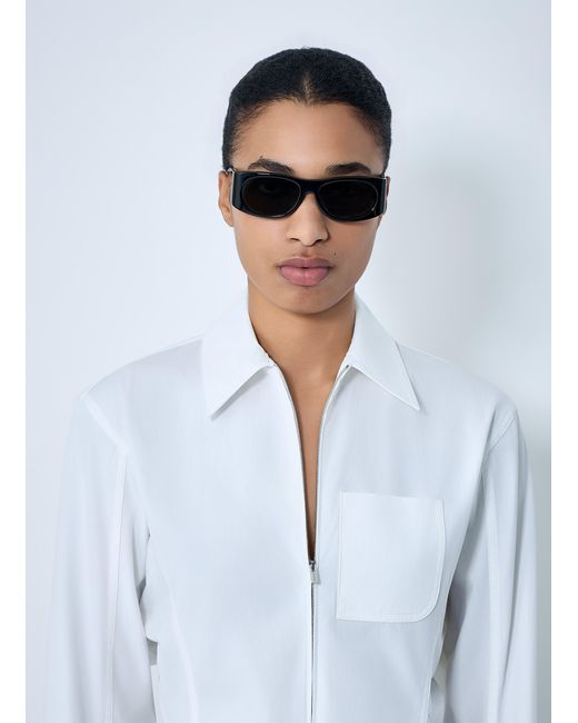 Jacquemus Black Rectangular Frame Sunglasses