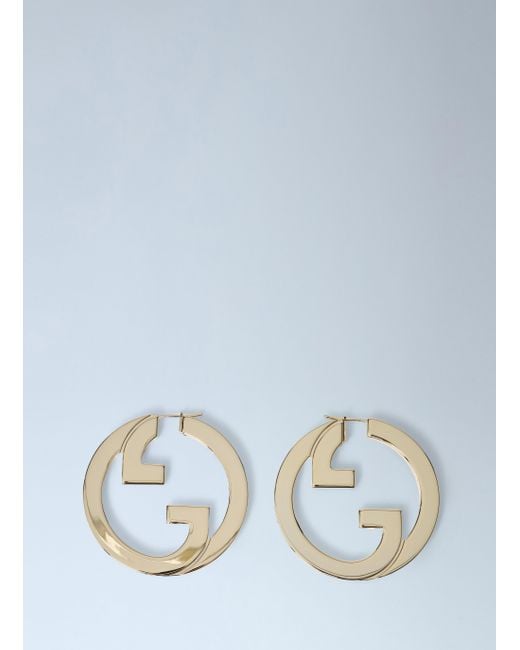 Gucci Blue Interlocking G Earrings