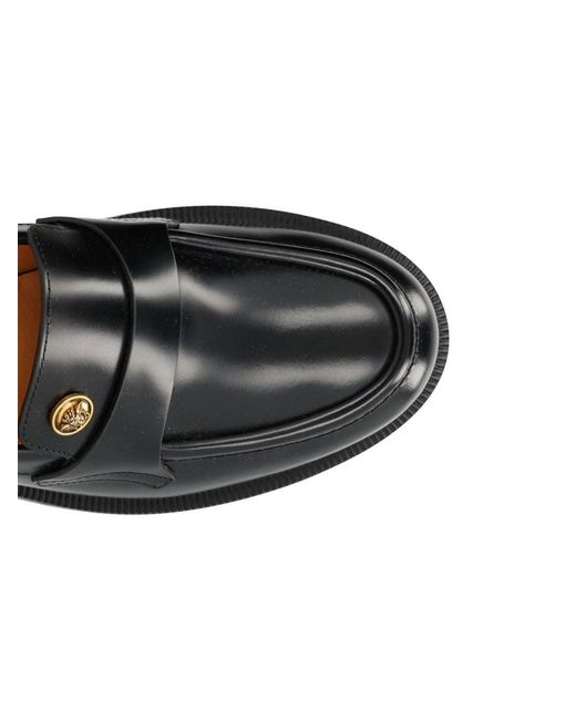 Versace Black Manu Moccasins for men