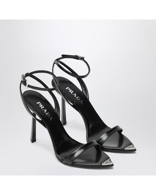 Prada Black High-Heeled Sandals