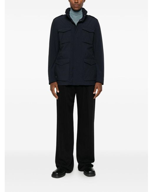 Herno Blue Ultralight Field Jacket for men