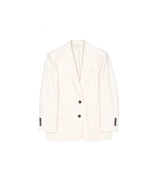 Brunello Cucinelli White Blazer Jacket