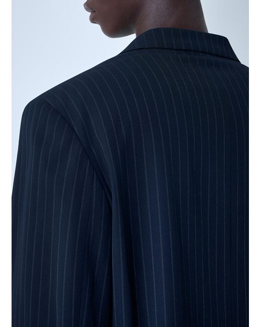 Acne Blue Single-Breasted Blazer for men