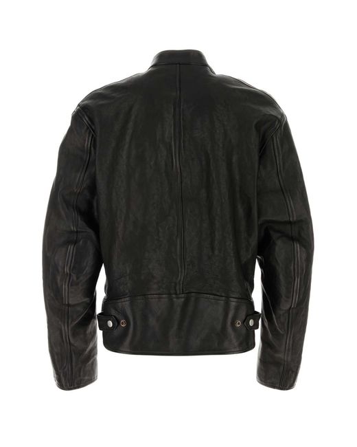 Gucci Black Leather Jacket for men