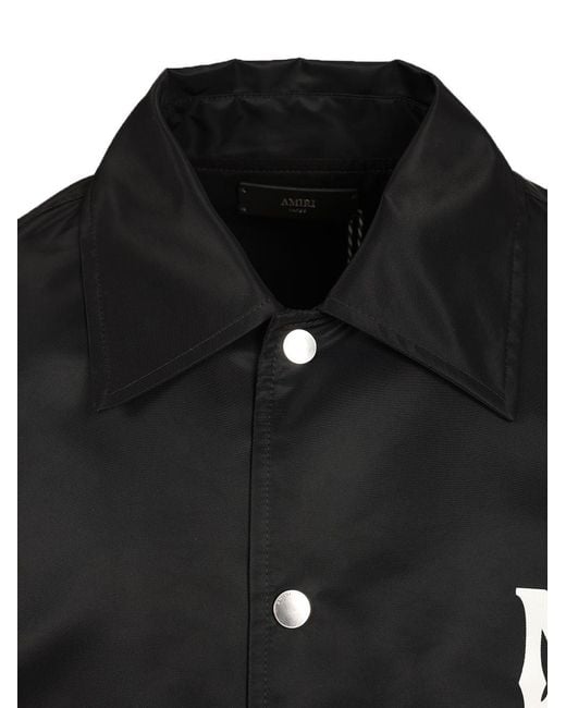 Amiri Black Printed Shirt Jacket for men