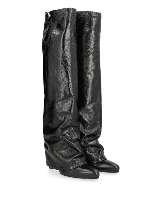 The Attico Black "Leon" Boot