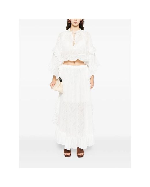 Zimmermann White Skirts
