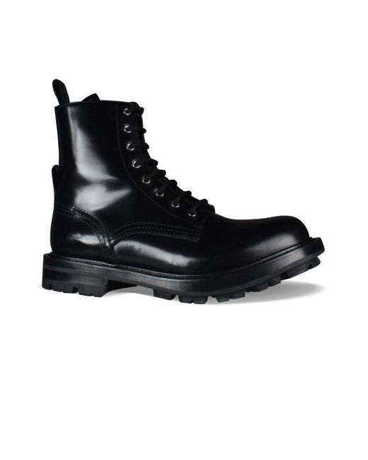McQueen Black Wander Boots for men