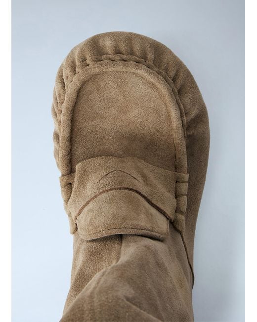 Acne Brown Suede Ankle Boots
