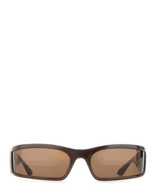Balenciaga Brown "Sunset Rectangle" Sunglasses