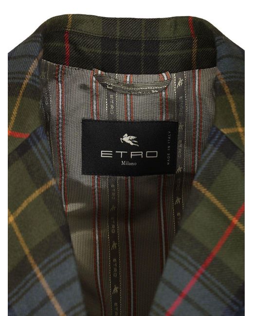 Etro Black Single-Breasted Blazer