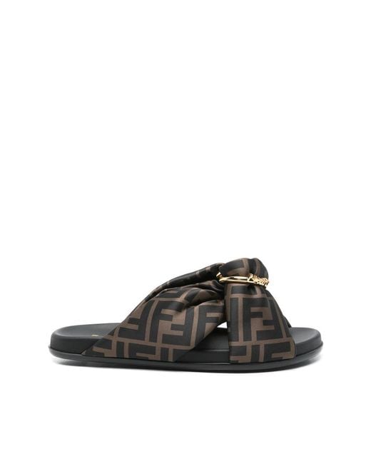 Fendi Brown Flip-Flops & Slides