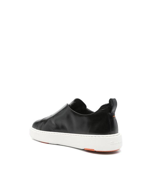Santoni Black Sneakers for men