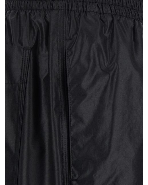 Givenchy Blue Pants With Elasticated Waist And Logo Patch On The Front