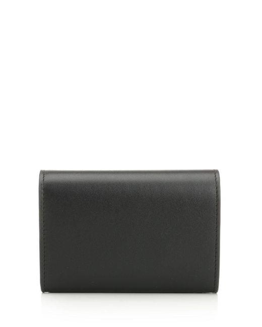 Loewe Gray Small Vertical Wallet "Pebble"