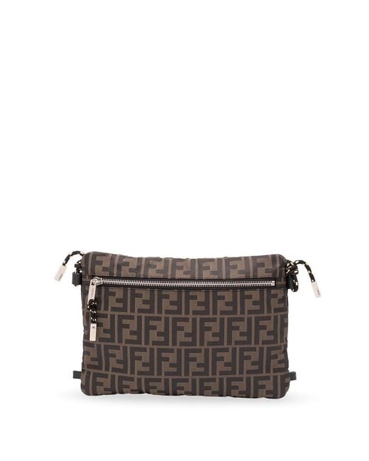 Fendi Gray Medium Pouch for men