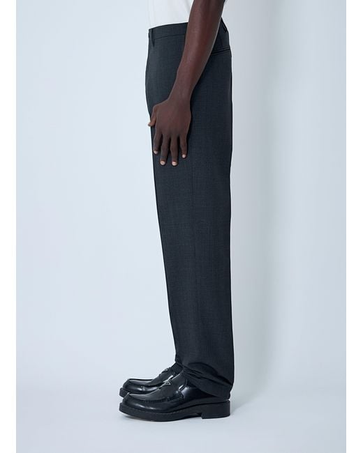 Prada Blue Wool Tailored Pants for men
