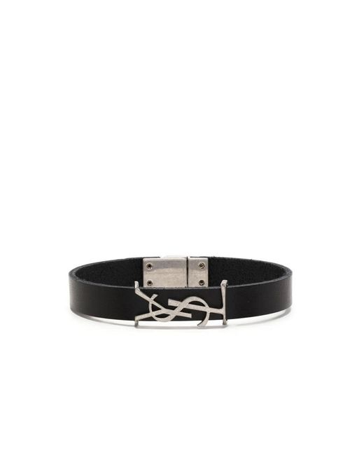 Saint Laurent Black Bracelets