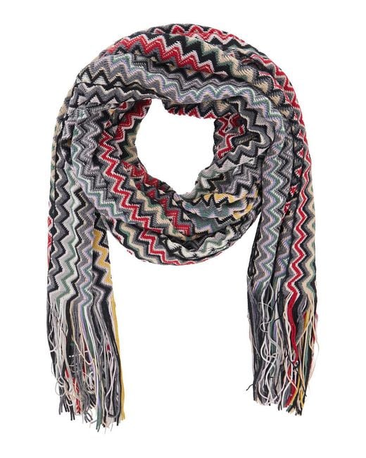 Missoni Multicolored Wool And Polyester Scarf